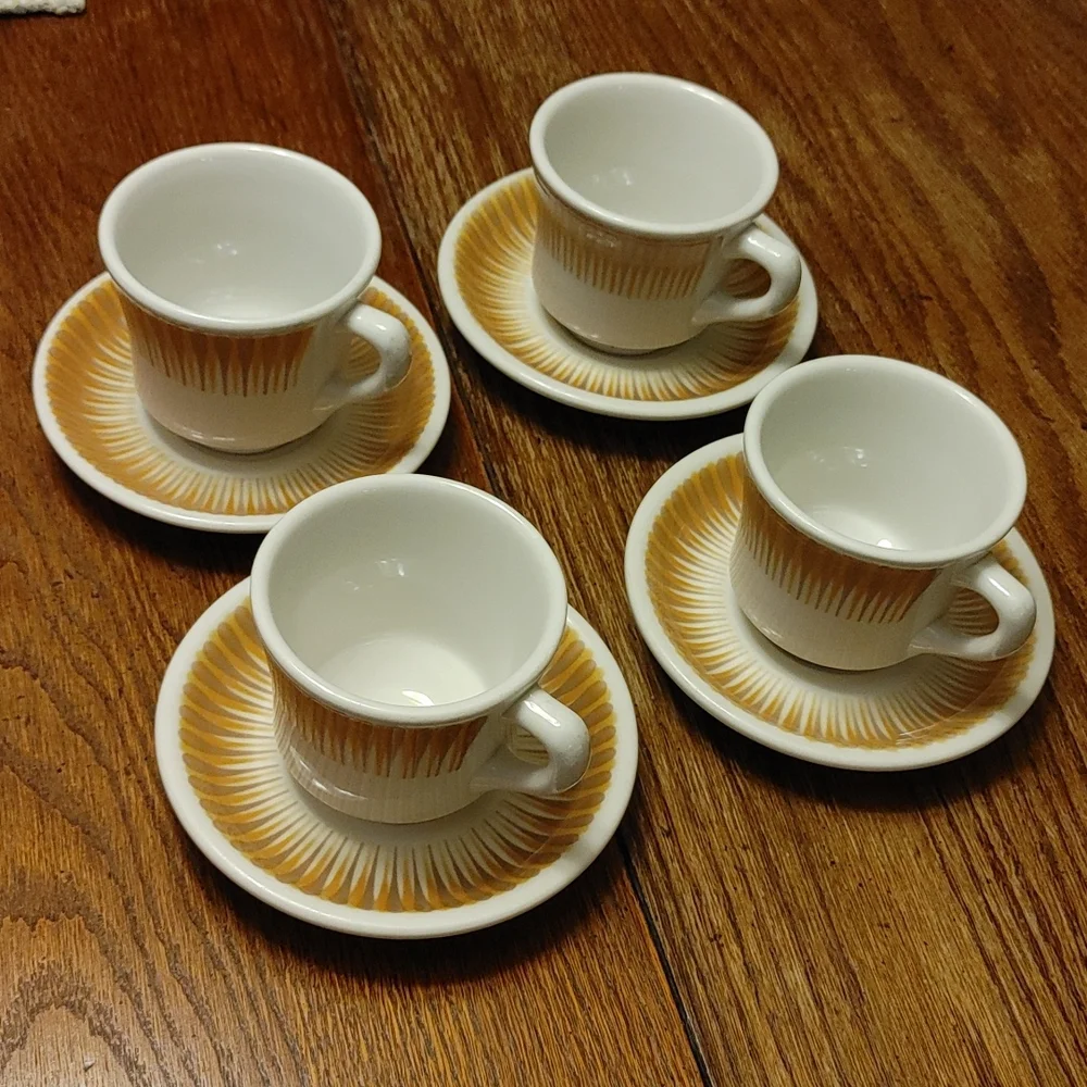 Rare MCM Paul McCobb Jackson China Restaurant Ware Coffee Cup & Saucer